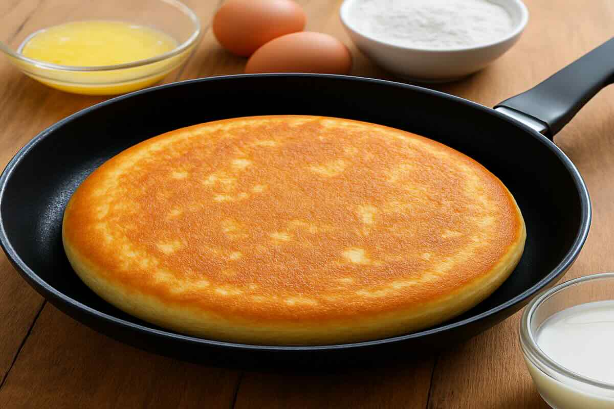 Recette facile de gâteau à la poêle